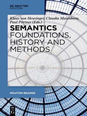 cover image of Semantics--Foundations, History and Methods